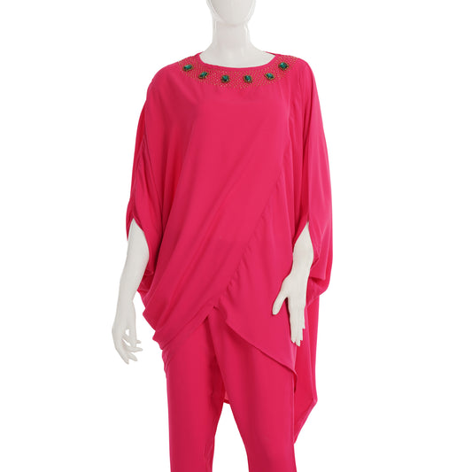 Womens Pink Boxy Top