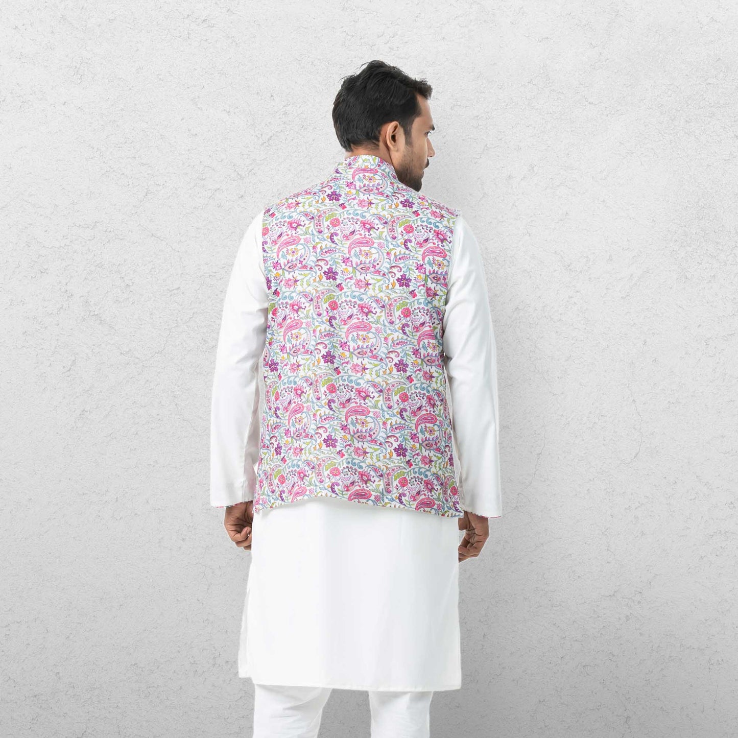 Mens Panjabi Set-Off White