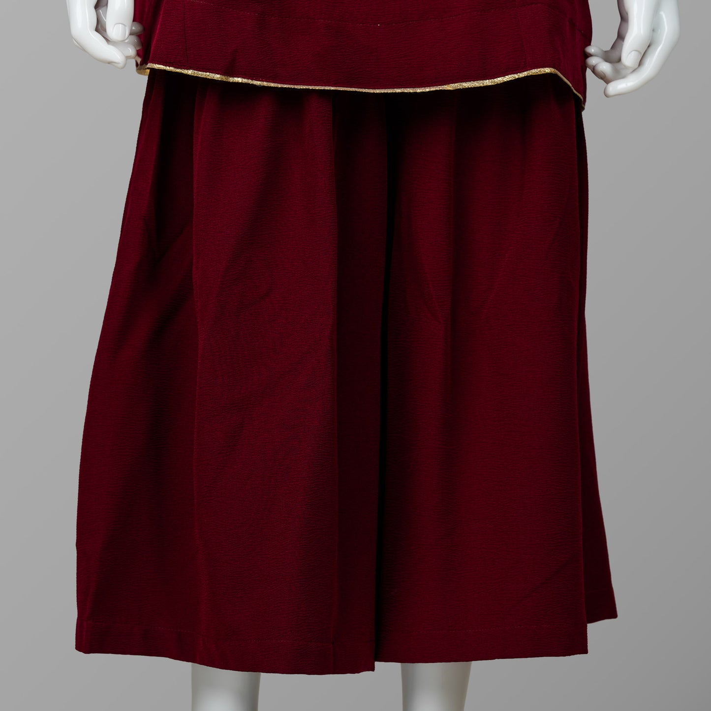 Girls Maroon Two Piece Set