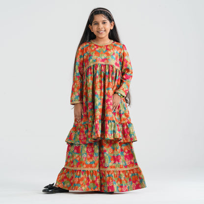 Girl’s Multicolor Two Piece Set