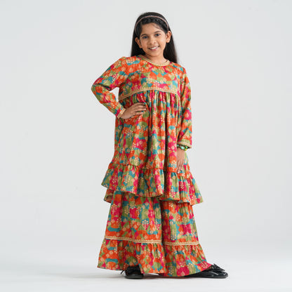 Girl’s Multicolor Two Piece Set