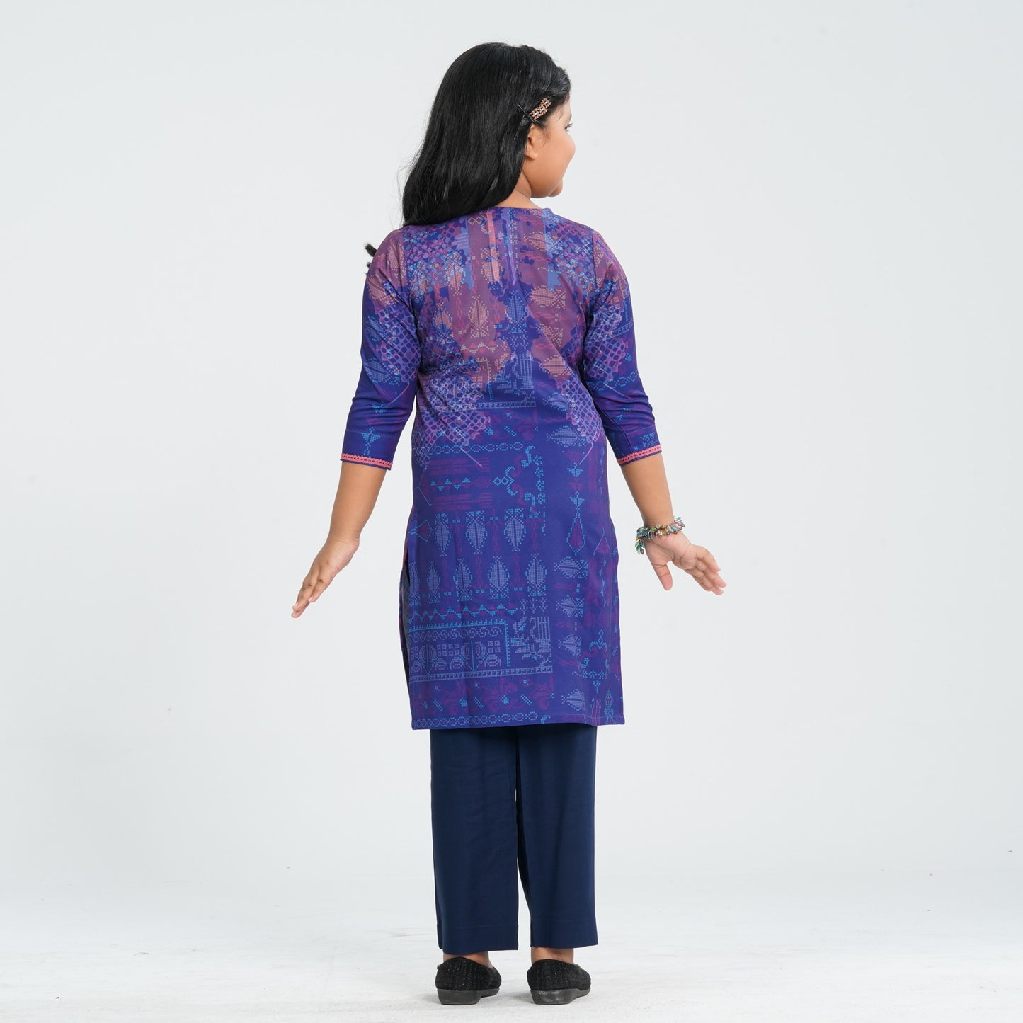 Girl’s Silk Two Piece Set