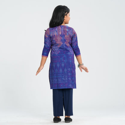 Girl’s Silk Two Piece Set