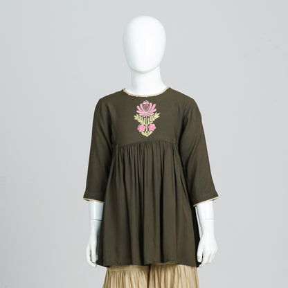 Girls 2Pcs- Olive