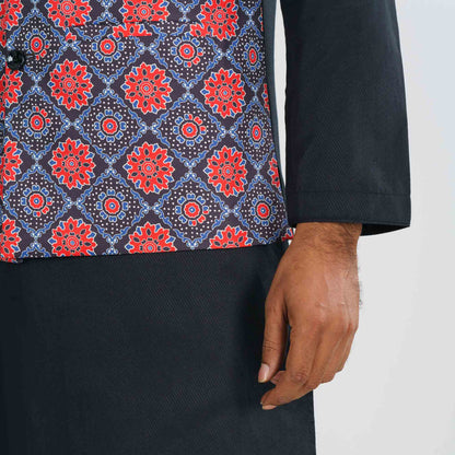 Mens Black Two Piece Set