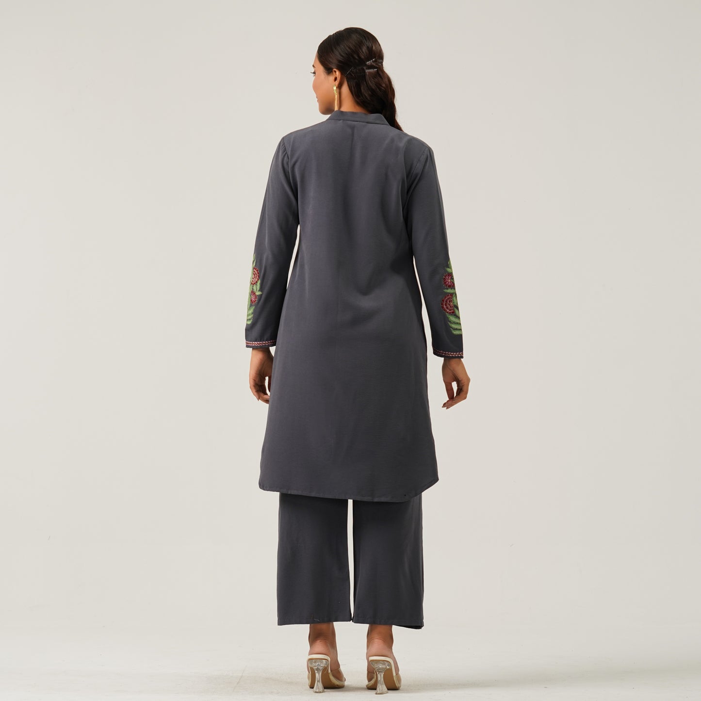 Womens Grey Two Piece Set