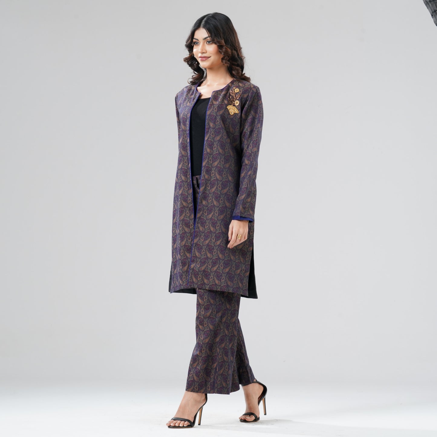 Womens Navy Two Piece Set