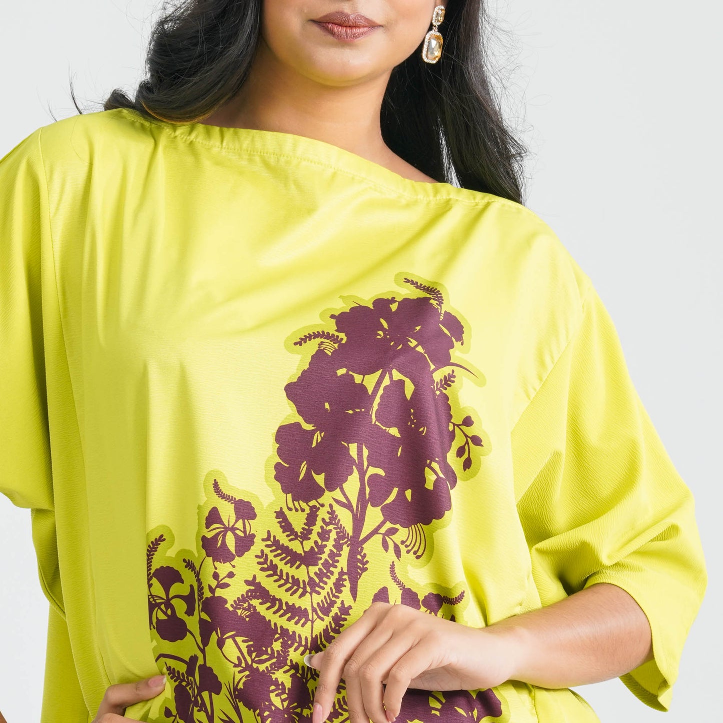 Women’s Crinkle Georgette Ethnic Two-Piece Set