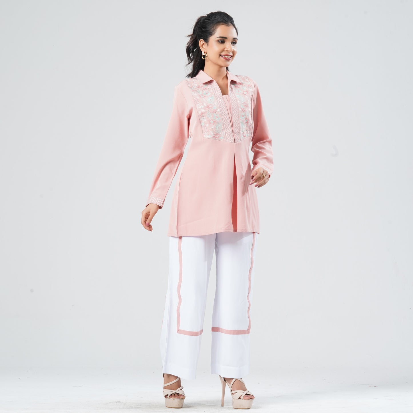 Women's Crinkle Georgette Set