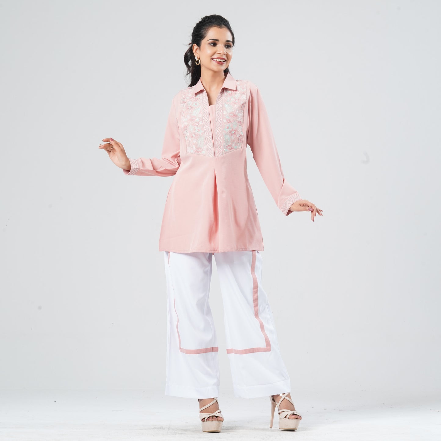 Women's Crinkle Georgette Set