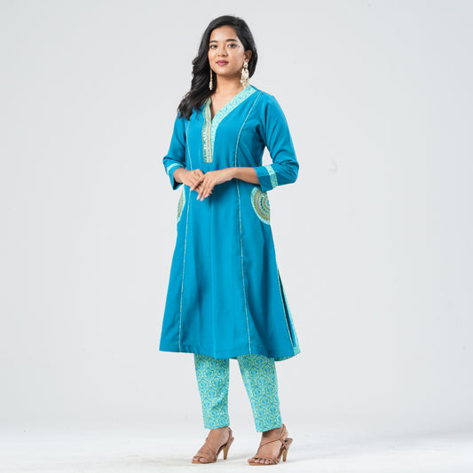 Women’s Crinkle georgette Two Piece Set