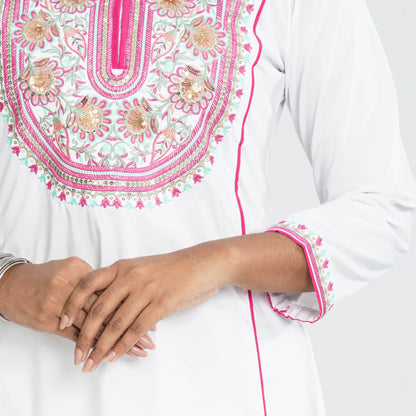 Women's White Two Piece Set