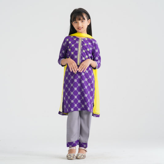 Girl’s Purple Three Piece Set