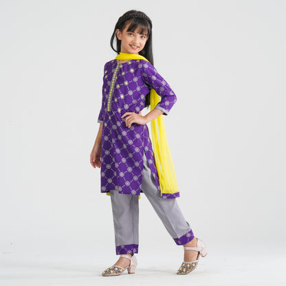 Girl’s Purple Three Piece Set