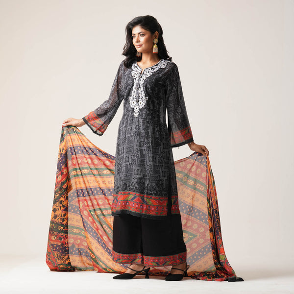 ETHNIC 3PCS-BLACK