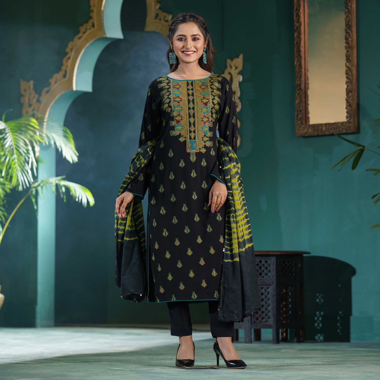 ETHNIC 3PCS-BLACK