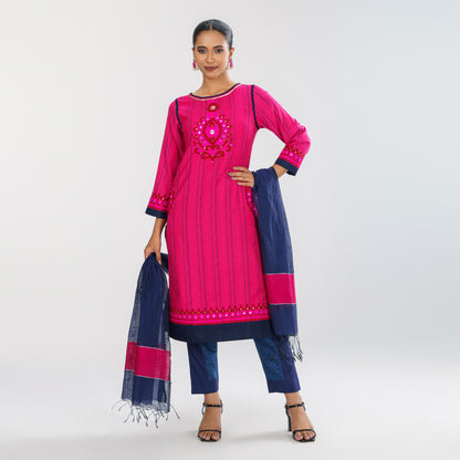 Women Pink Three Piece Set