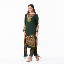 Load image into Gallery viewer, Womens Ethnic Green 3-Piece Set
