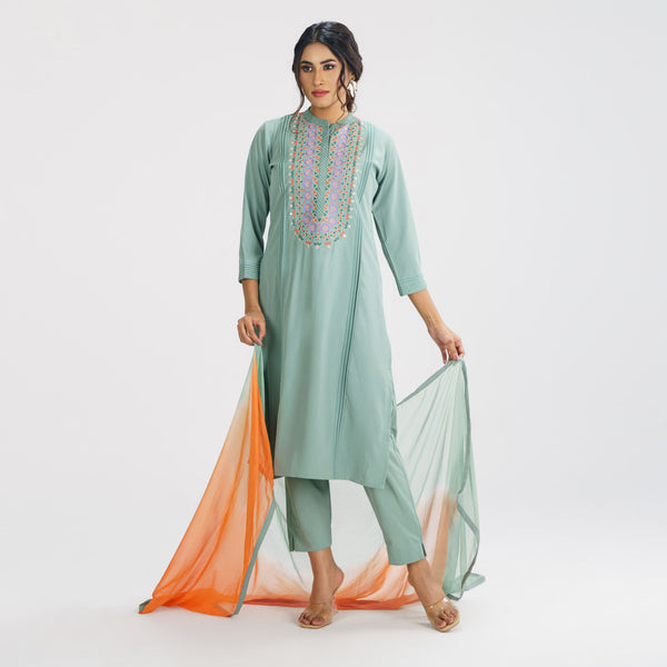 ETHNIC 3PCS-PISTACHIO GREEN