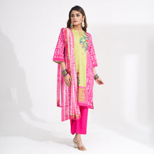 Load image into Gallery viewer, Women Pink Ethnic 3-Piece Set
