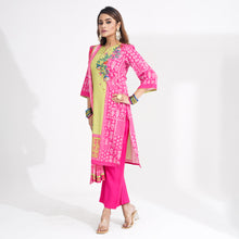 Load image into Gallery viewer, Women Pink Ethnic 3-Piece Set
