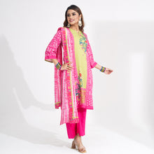 Load image into Gallery viewer, Women Pink Ethnic 3-Piece Set
