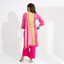 Load image into Gallery viewer, Women Pink Ethnic 3-Piece Set
