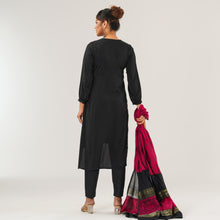 Load image into Gallery viewer, Womens Pink Black Salwar Set
