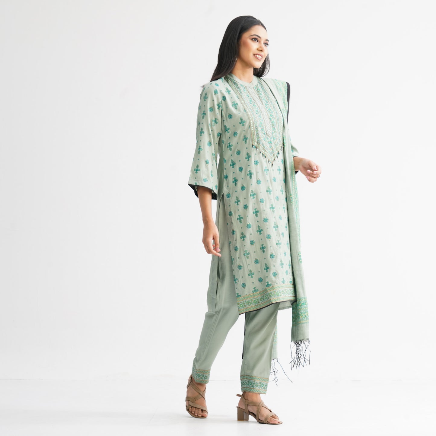 Women’s Green Three-Piece Set