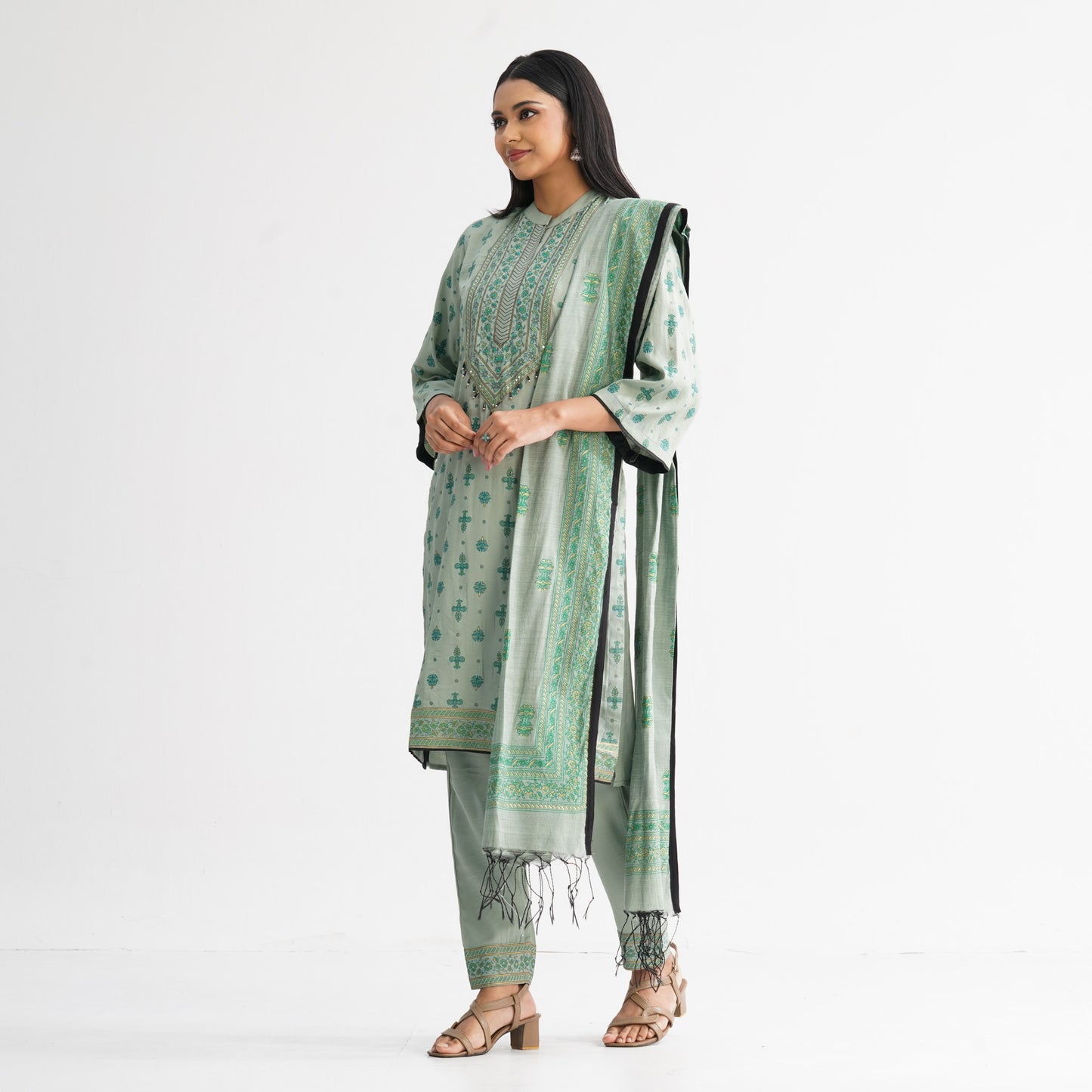 Women’s Green Three-Piece Set
