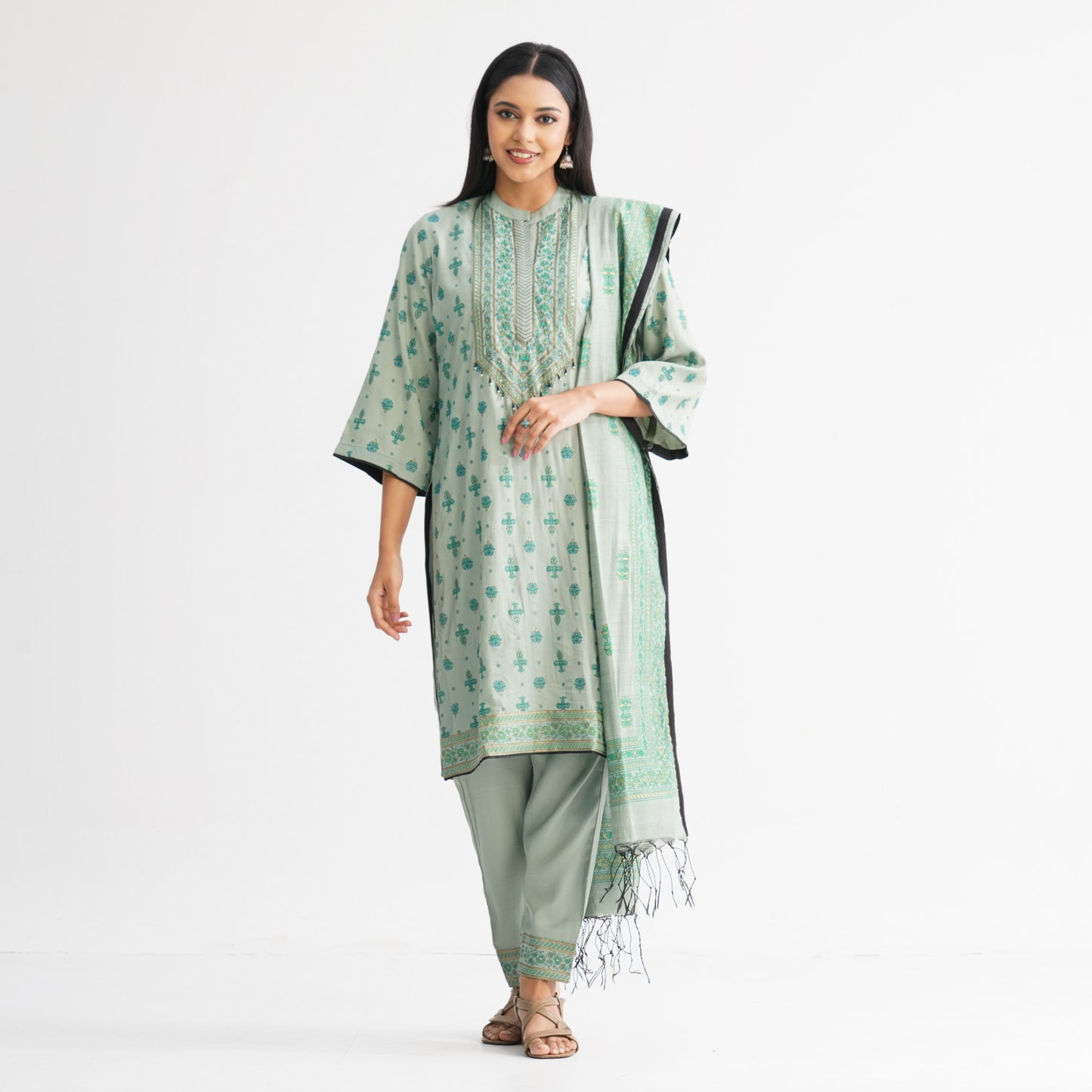 Women’s Green Three-Piece Set