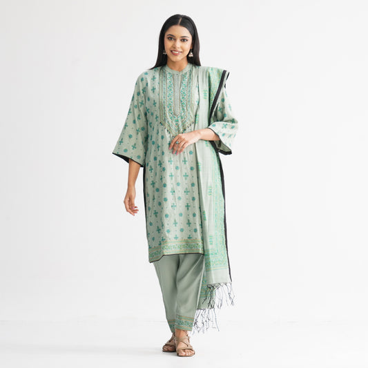Women’s Green Three-Piece Set