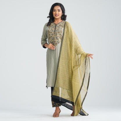 Women Cotton Three Piece Set