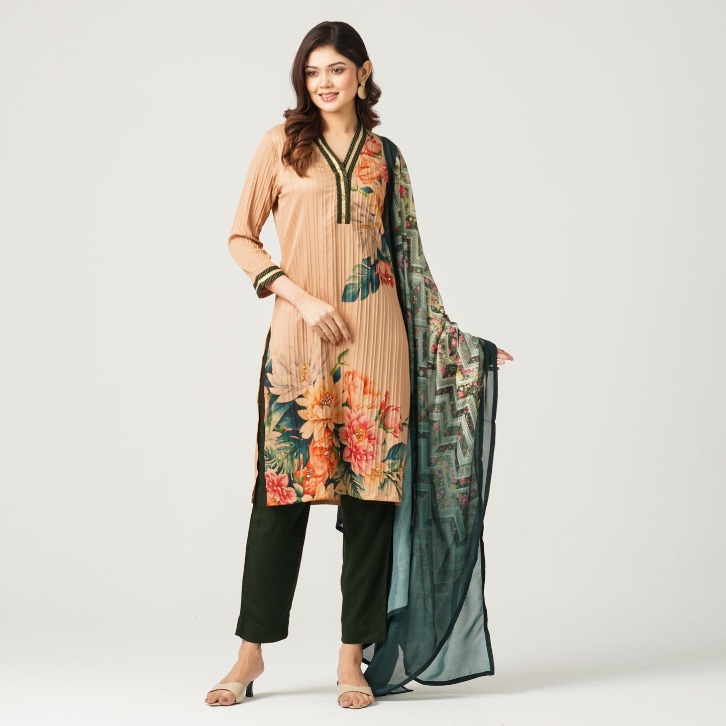 Women’s Georgette Sequin Three Piece Set