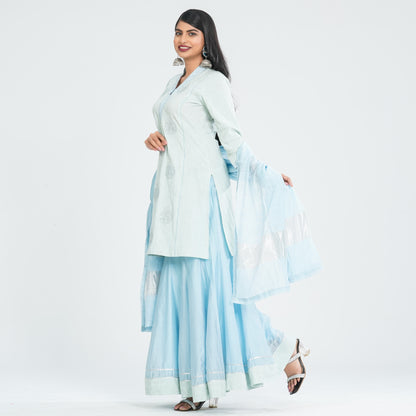 Women’s Cotton & Half Silk Three Piece Set