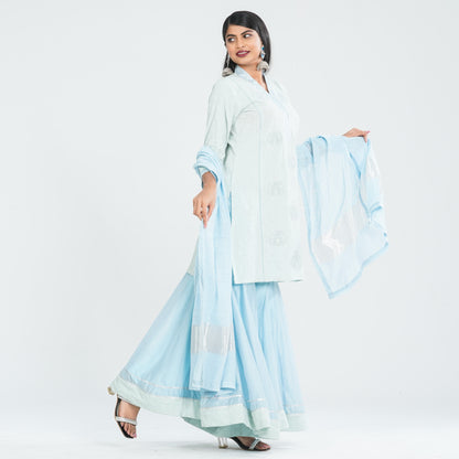 Women’s Cotton & Half Silk Three Piece Set