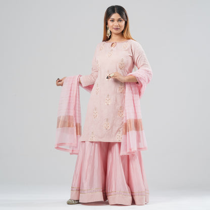 Women’s Cotton & Half Silk Three Piece Set