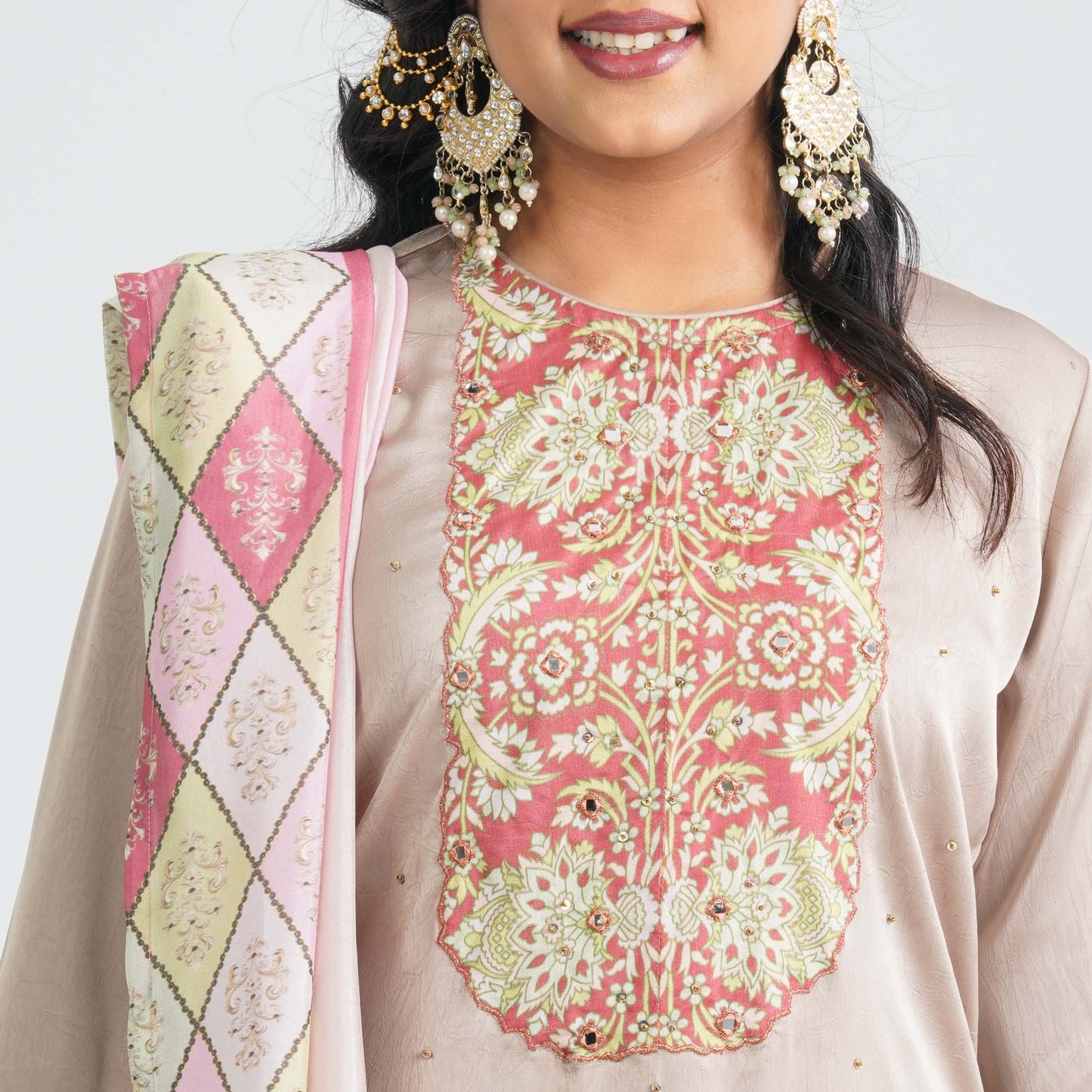 Women’s Beige Three Piece Set