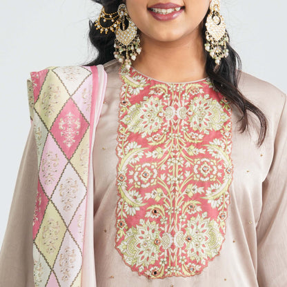 Women’s Beige Three Piece Set