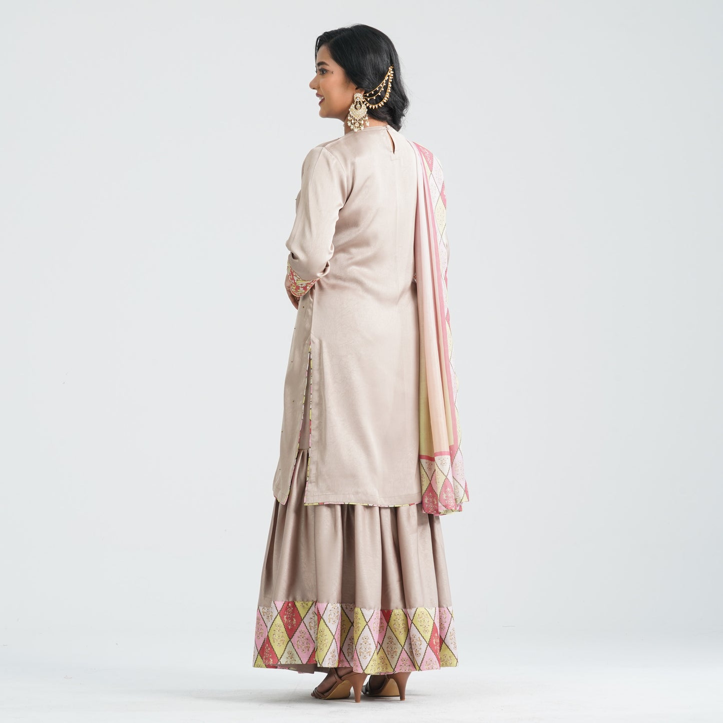 Women’s Beige Three Piece Set