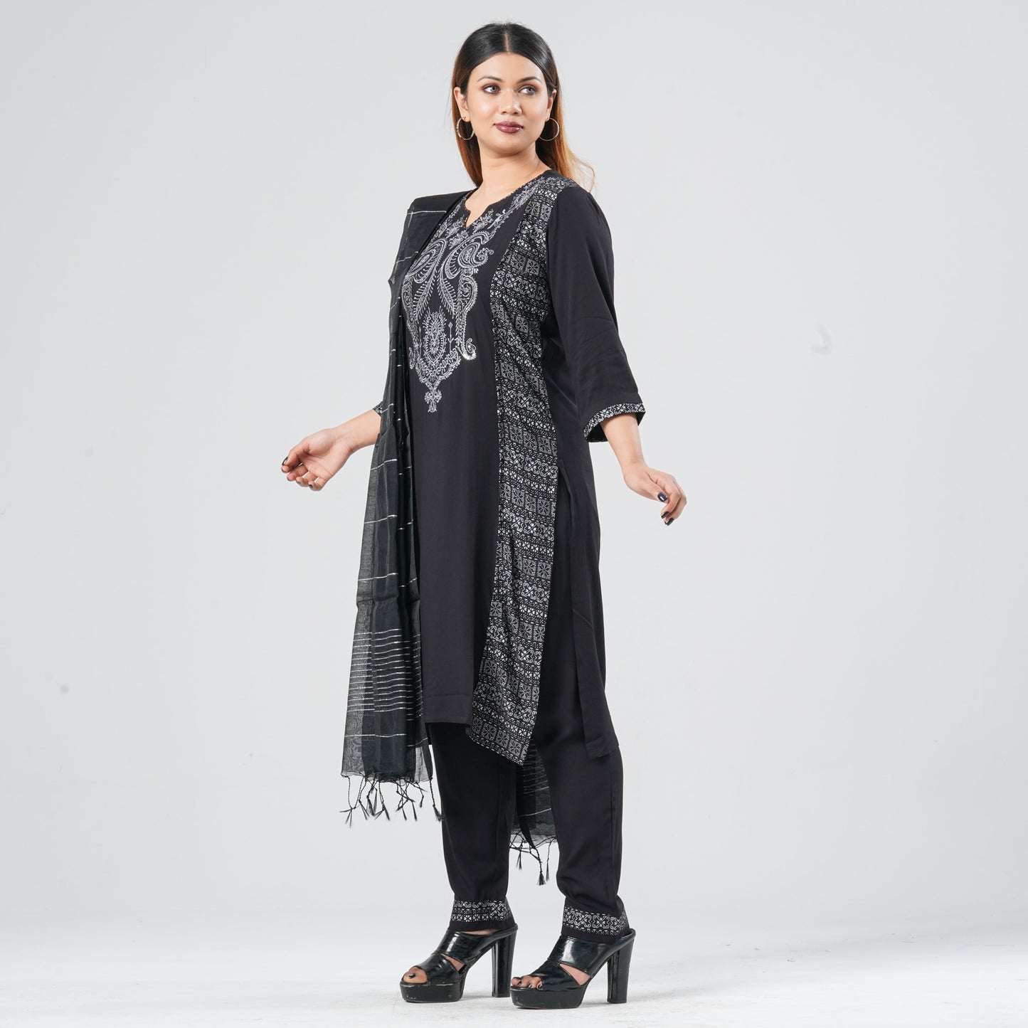 Women Viscose Three Piece Set