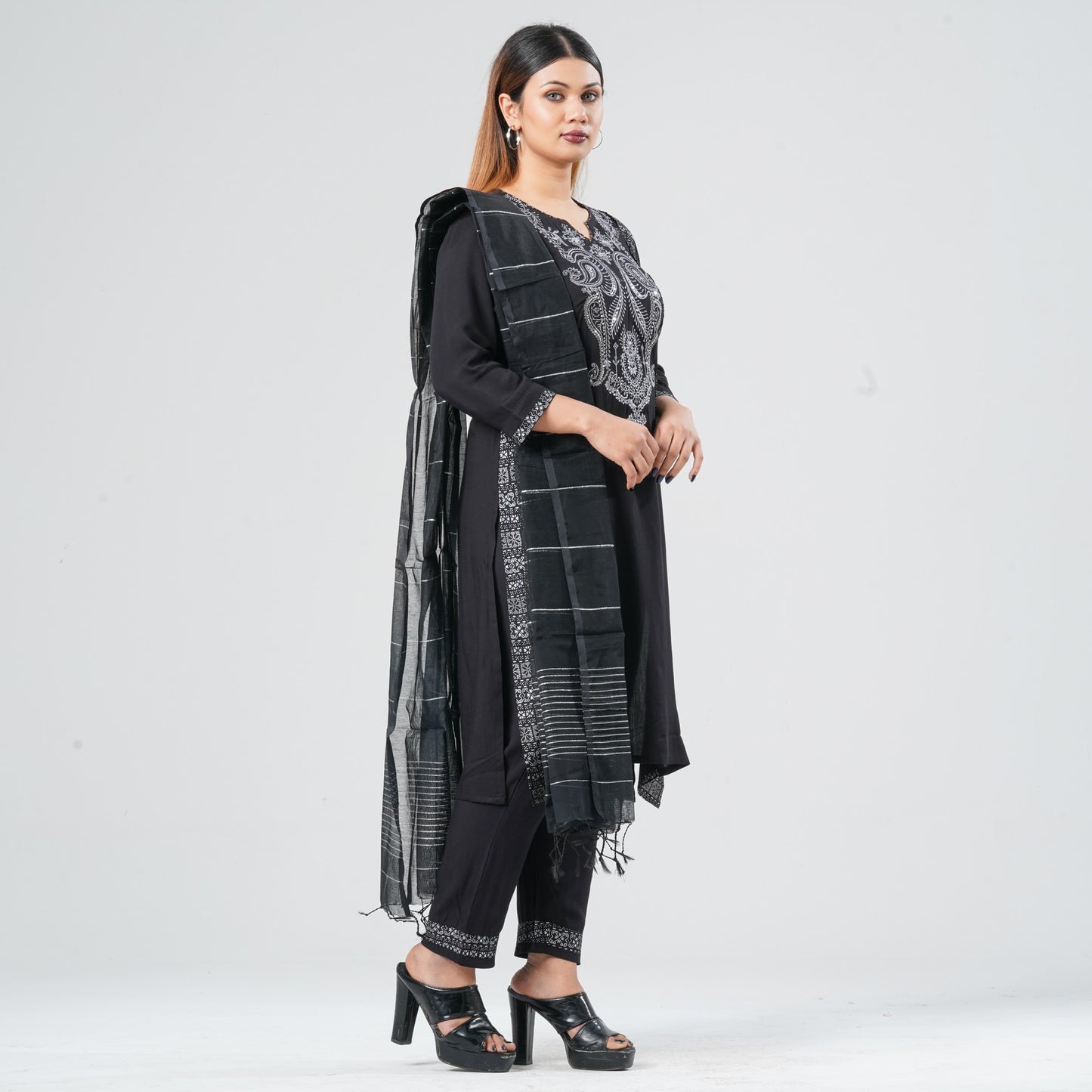 Women Viscose Three Piece Set