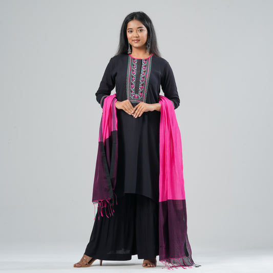 Women Cotton Three Piece Set