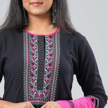 Women Cotton Three Piece Set