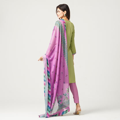 Women’s Mixed Silk Three Piece