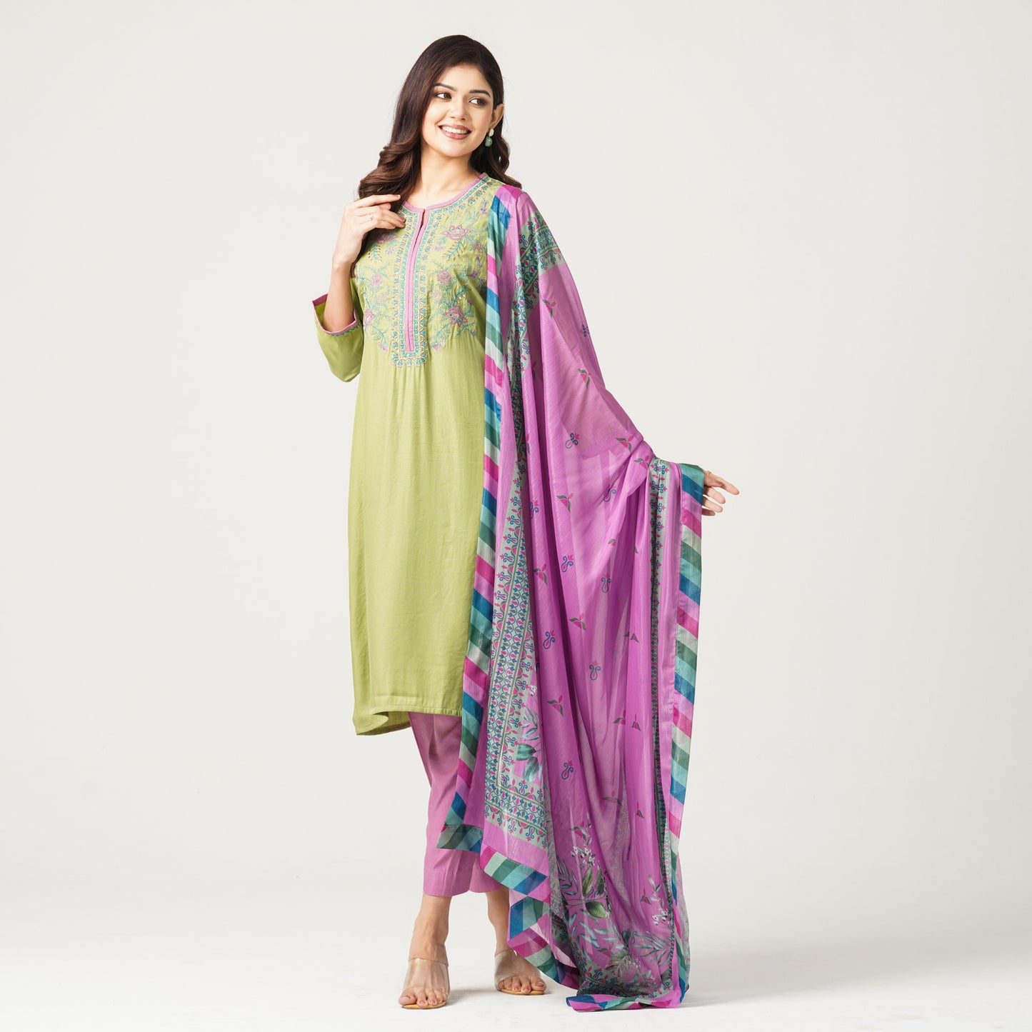 Women’s Mixed Silk Three Piece