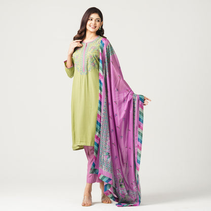 Women’s Mixed Silk Three Piece