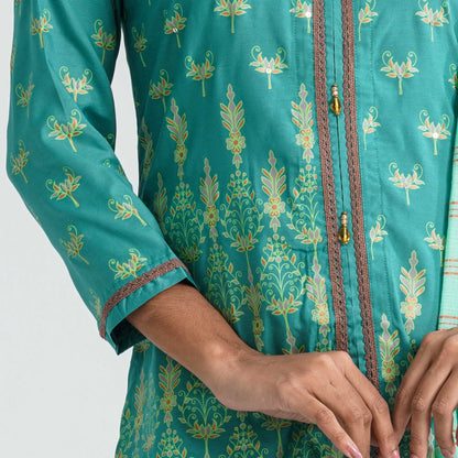 Women Blended Silk Three Piece Set