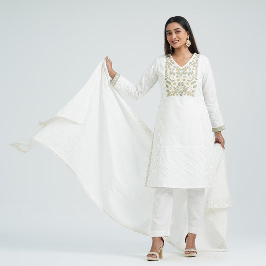 Women’s Blended Cotton Three Piece  Set