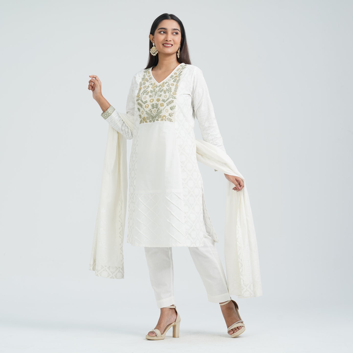 Women’s Blended Cotton Three Piece  Set